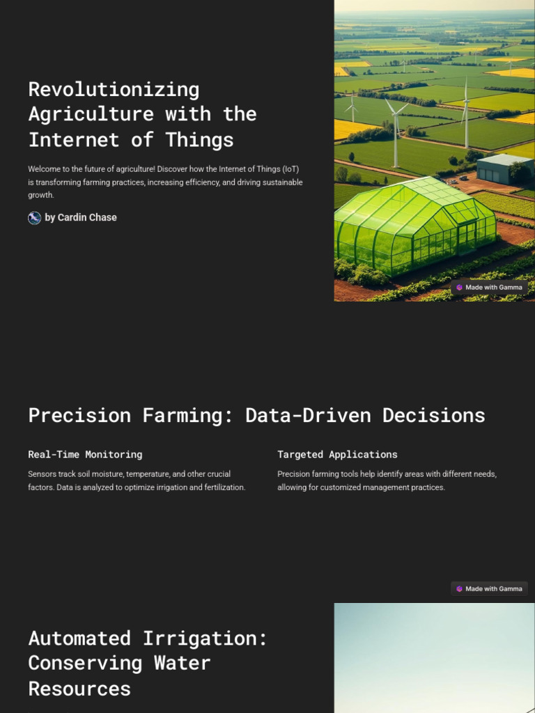 IoT Innovations in Modern Agriculture | PDF | Agriculture | Internet Of ...