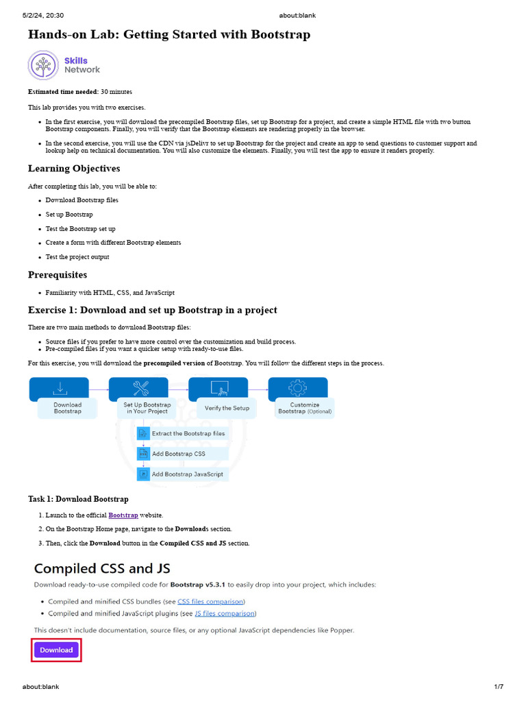 Bootstrap 1 | PDF | Bootstrap (Front End Framework) | Computer File