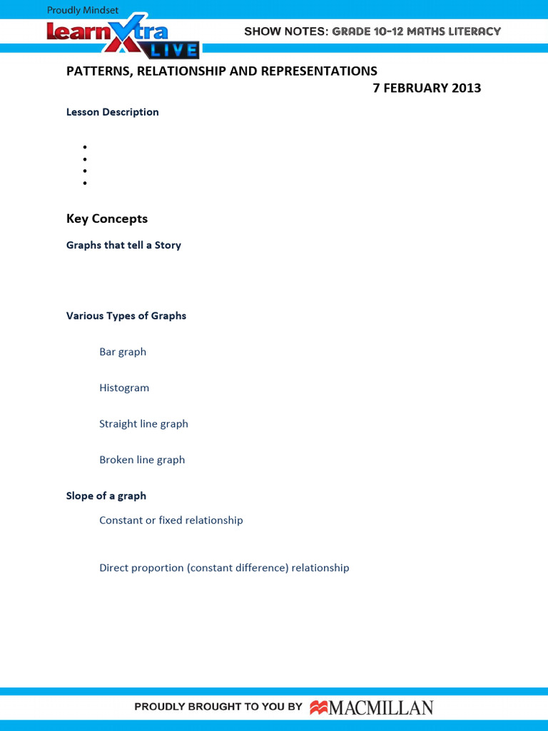 Understanding Graphs and Relationships | PDF | Cartesian Coordinate ...