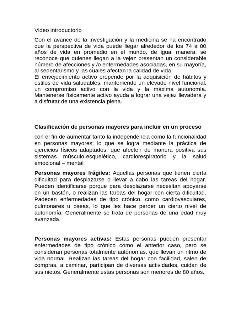 Envejecimiento Activo y Saludable | PDF | Vejez | Aprendizaje