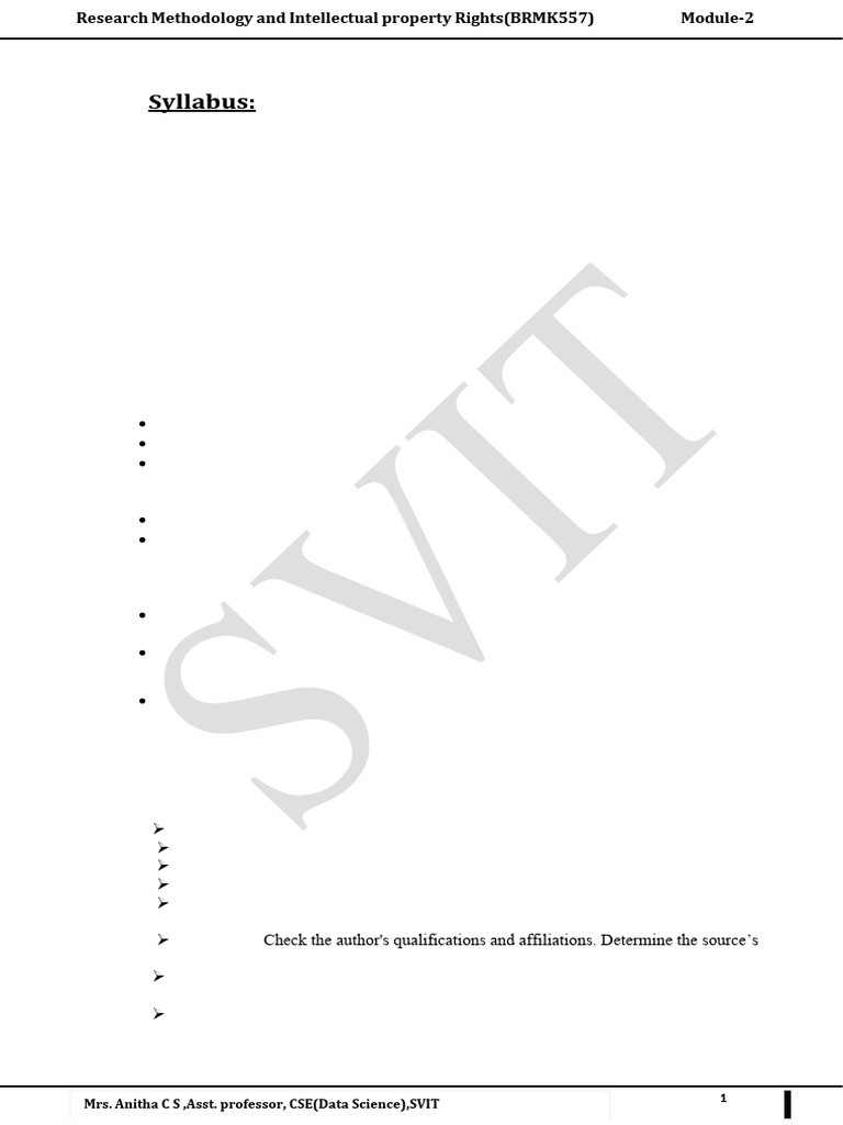 Module 2: Literature Review Insights | PDF | Citation | Knowledge