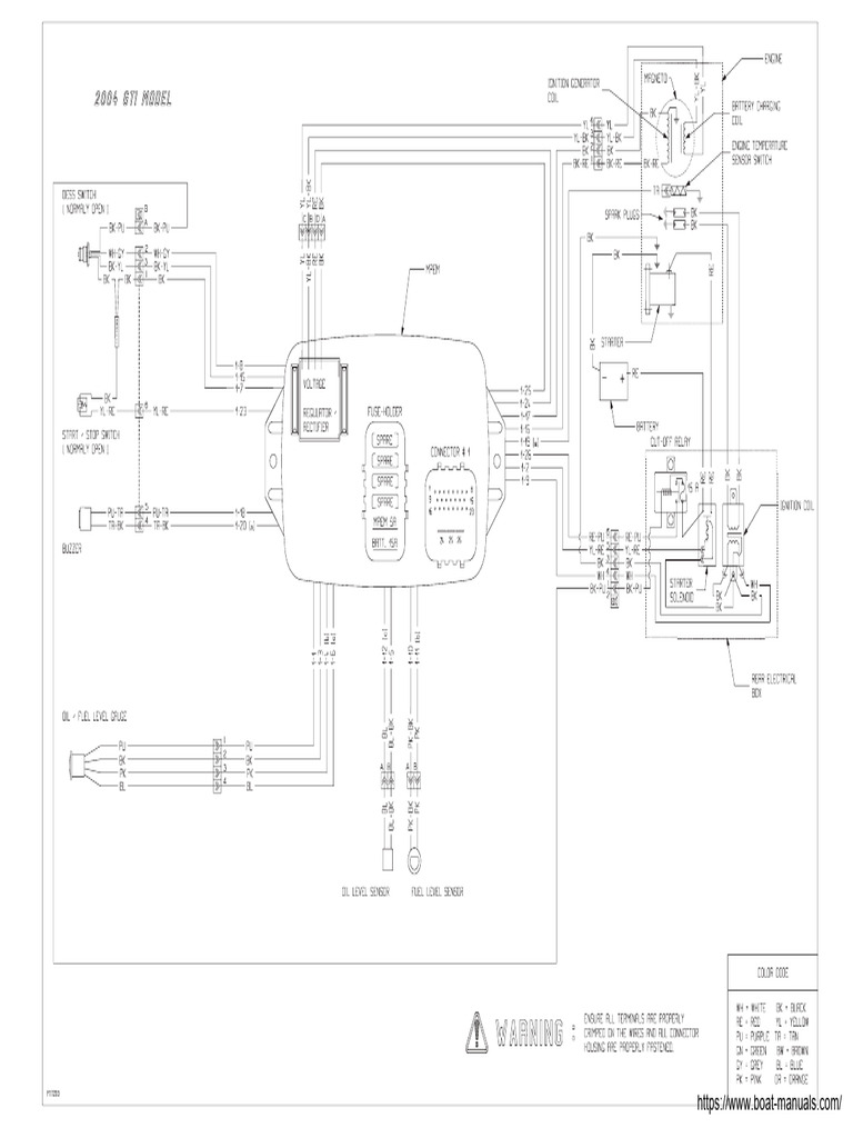 Sea Doo GTI Wiring Diagram | PDF
