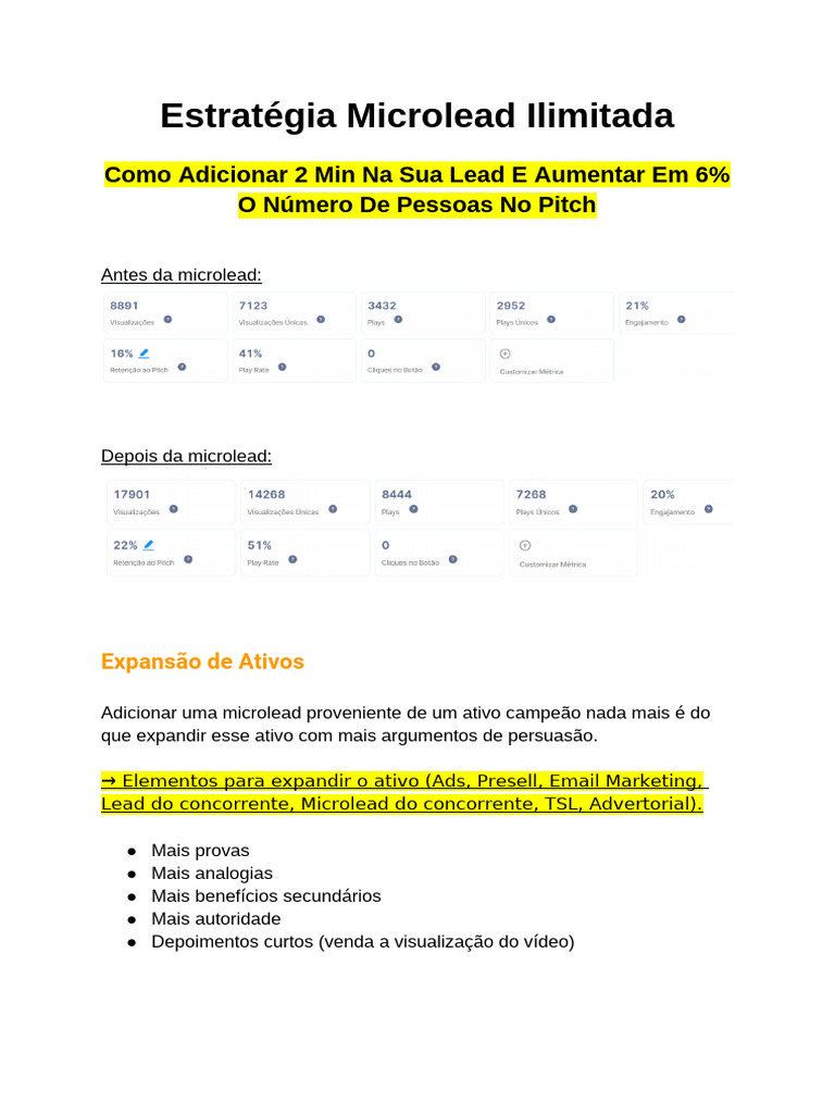 Estratégia de Microlead Eficaz | PDF | Obesidade