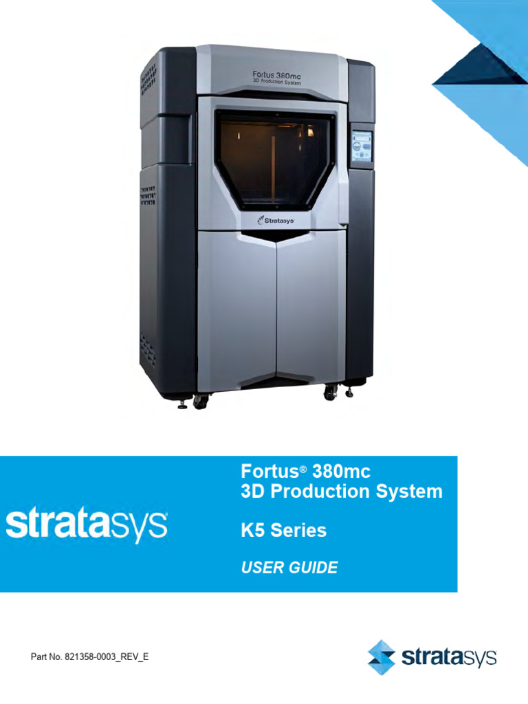 Fortus 380mc K5 User Guide English 1 | PDF | Printer (Computing ...