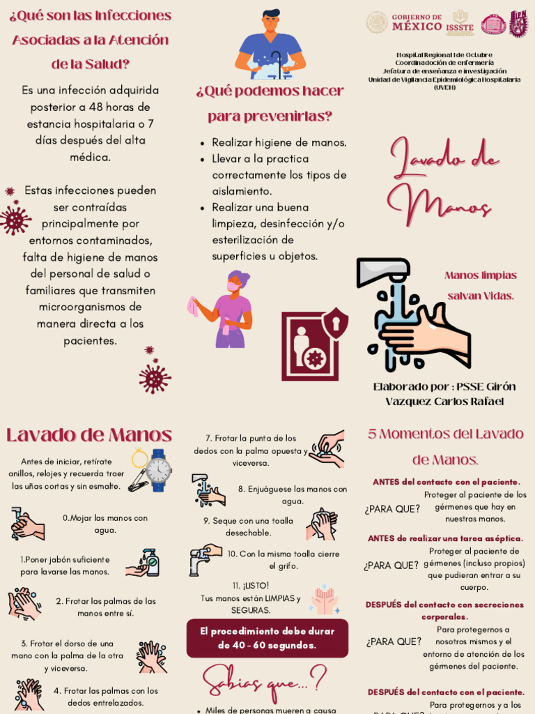 Prevención de Infecciones en Hospitales | PDF | Lavado de manos | Salud ...