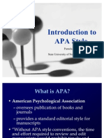 Introduction To APA Style