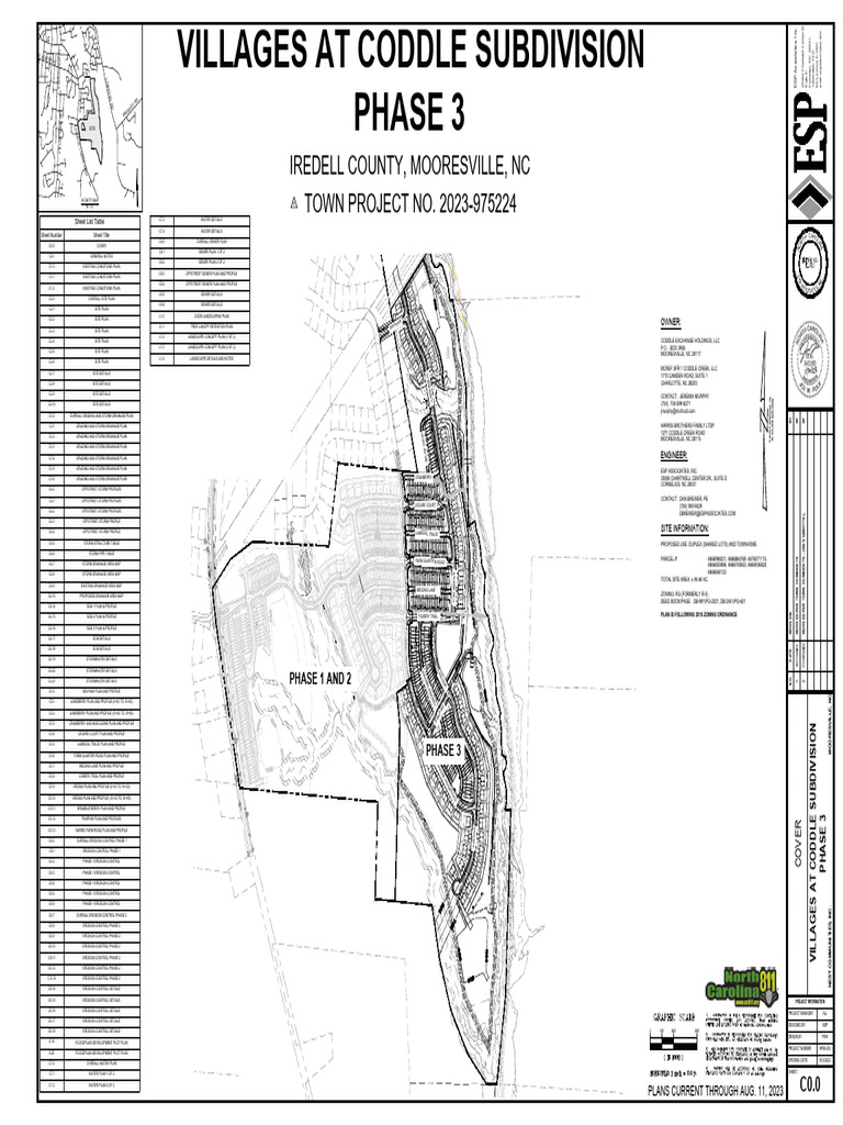 Coddle Creek Civil Design Drawings Phase 3 11-30-23 | PDF