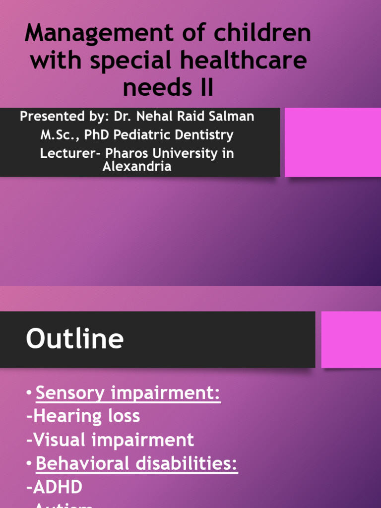 Special Needs II | PDF | Attention Deficit Hyperactivity Disorder ...