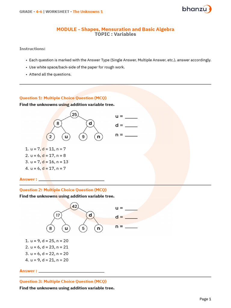 Prefix Ca8bbd1a1684754866898 - Name W The Unknowns 1 | PDF | Multiple ...