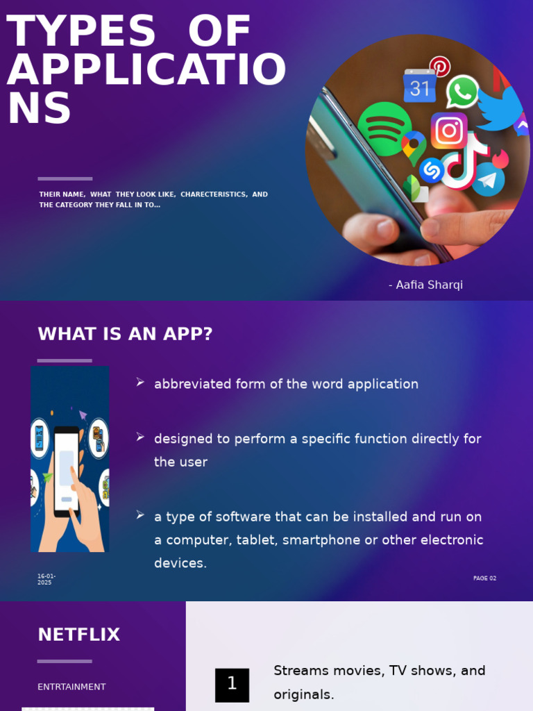 Types of Applications Overview | PDF | Application Software | Mobile App