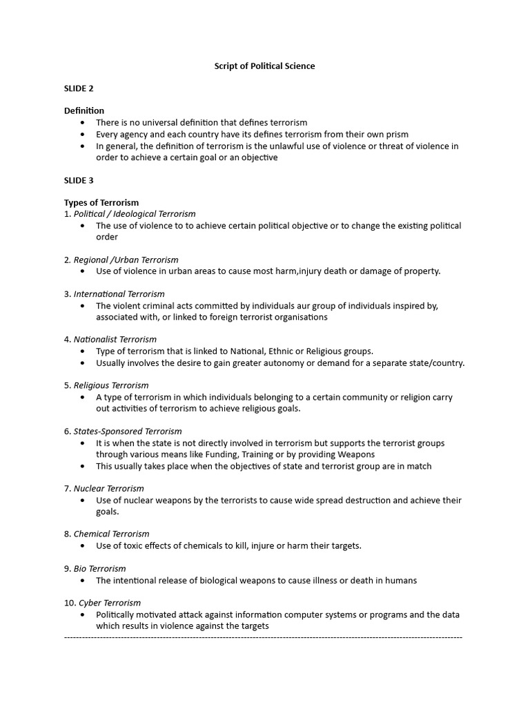 Script of Political Sciencepdf | PDF | Hamas | Gaza Strip