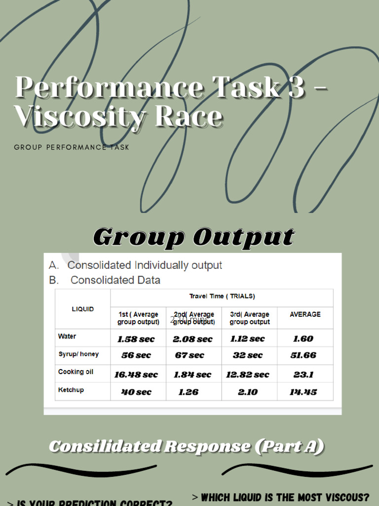 Viscosity Race Performance Analysis Pdf