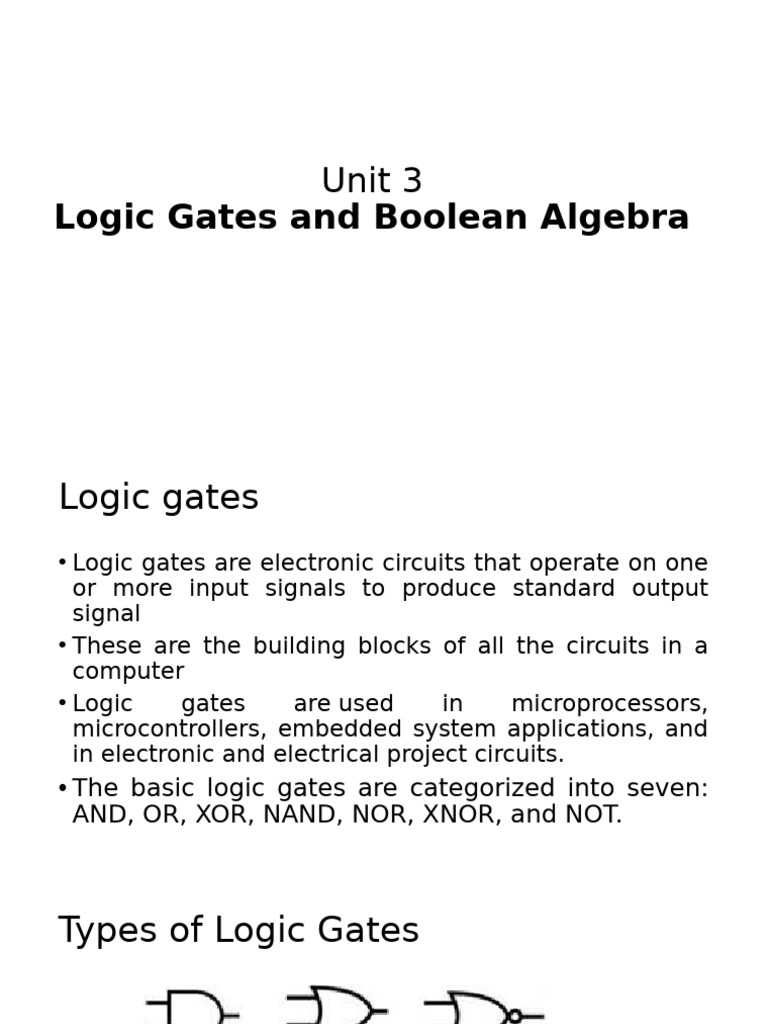 logi gates | PDF | Logic Gate | Electrical Engineering