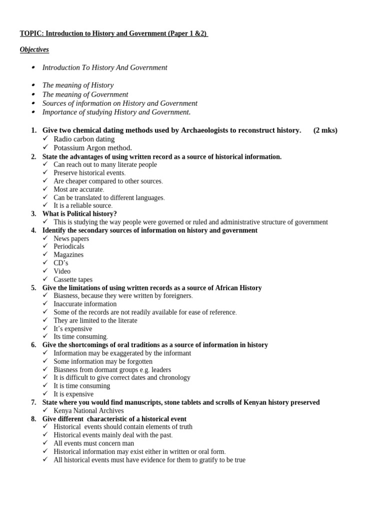 History and Government Overview Guide | PDF | Traditions | Archaeology