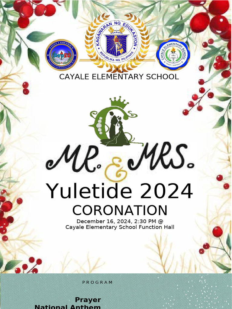 Yuletide Program | PDF