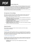Overview of Marine Science Branches | PDF | Oceans | Oceanography