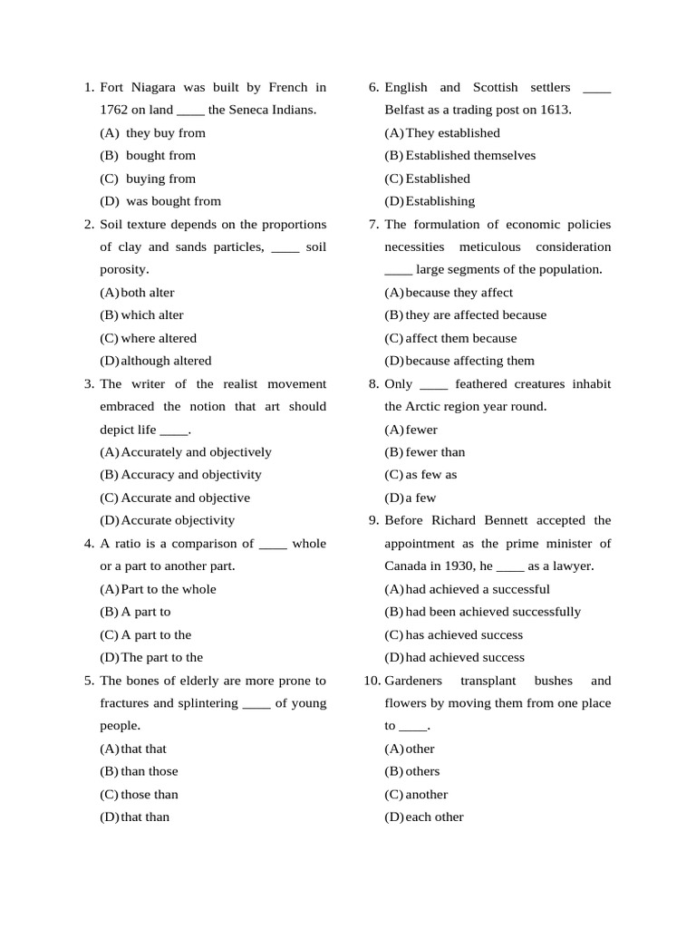 Complete Test 1. Barron | PDF