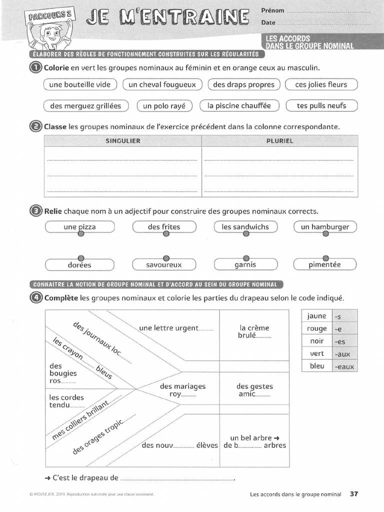 Ex MDI 1 2 3 Parcours Etude de La Langue c3 250112 172437 | PDF