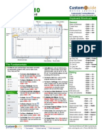 Excel Quick Reference 2010