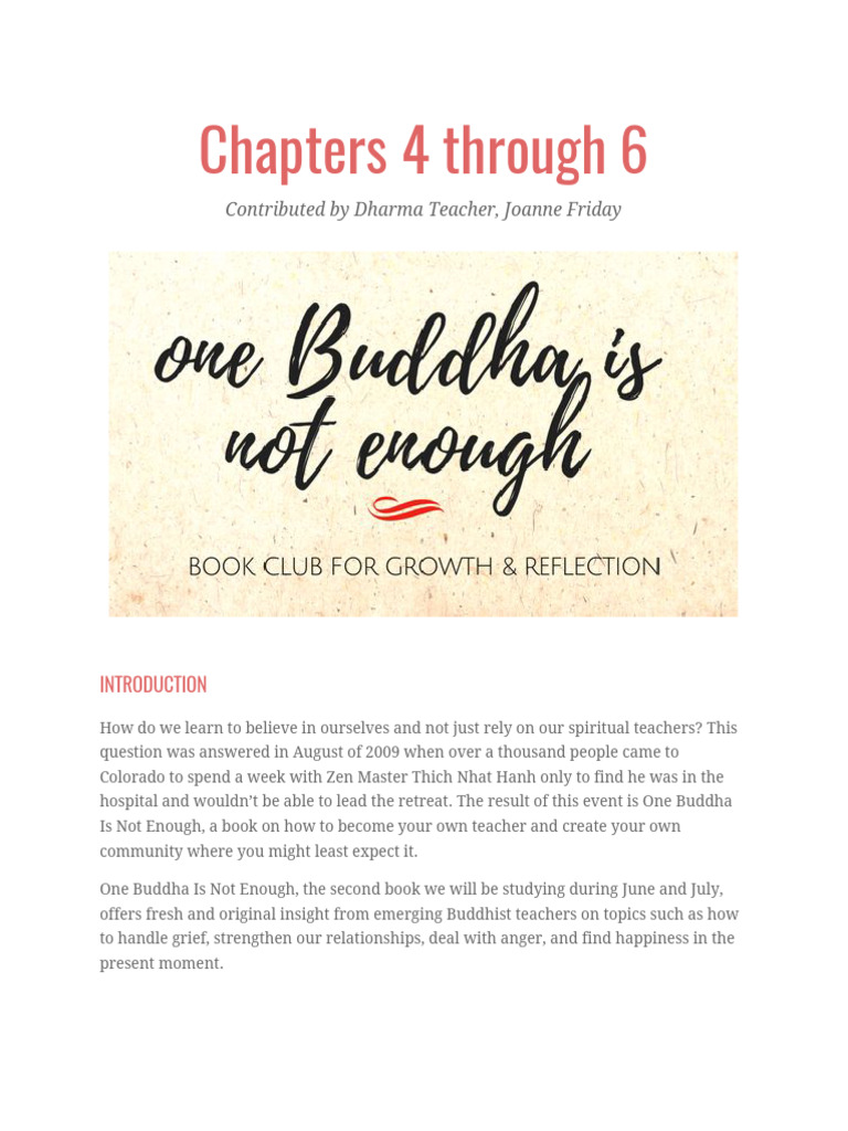 One+Buddha+is+Not+Enough+2+of+4 | PDF | Emotions | Thích Nhất Hạnh