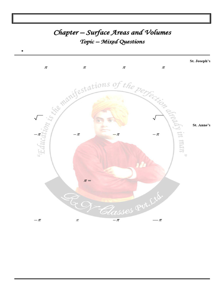 Ix Cbse Maths Pdf Sphere Metrology