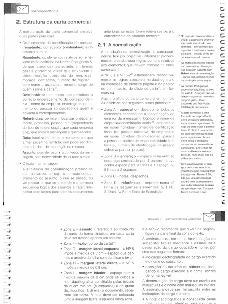 Estrutura - Da - Carta - Comercial | PDF