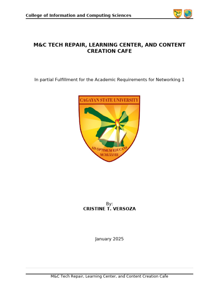 LAN Proposal for Tech Learning Center | PDF | Computer Network ...