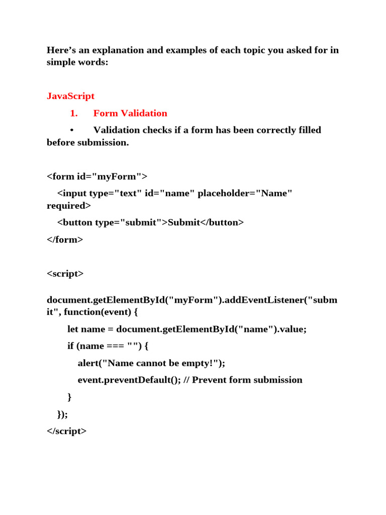 JavaScript and PHP Basics Explained | PDF | Ajax (Programming) | Software