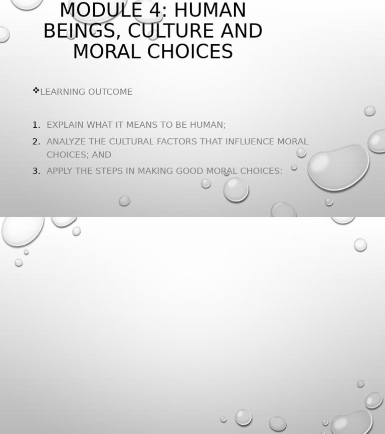 Human Nature and Moral Choices Analysis | PDF