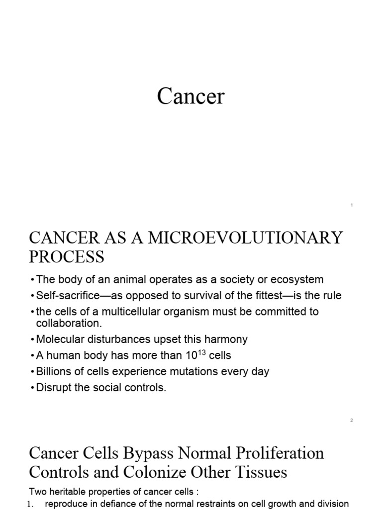 Cancer Cell Proliferation Mechanisms | PDF | Cancer | Oncogene