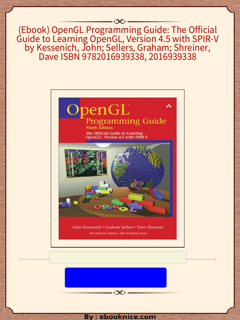 Download full (Ebook) OpenGL Programming Guide: The Official Guide to ...