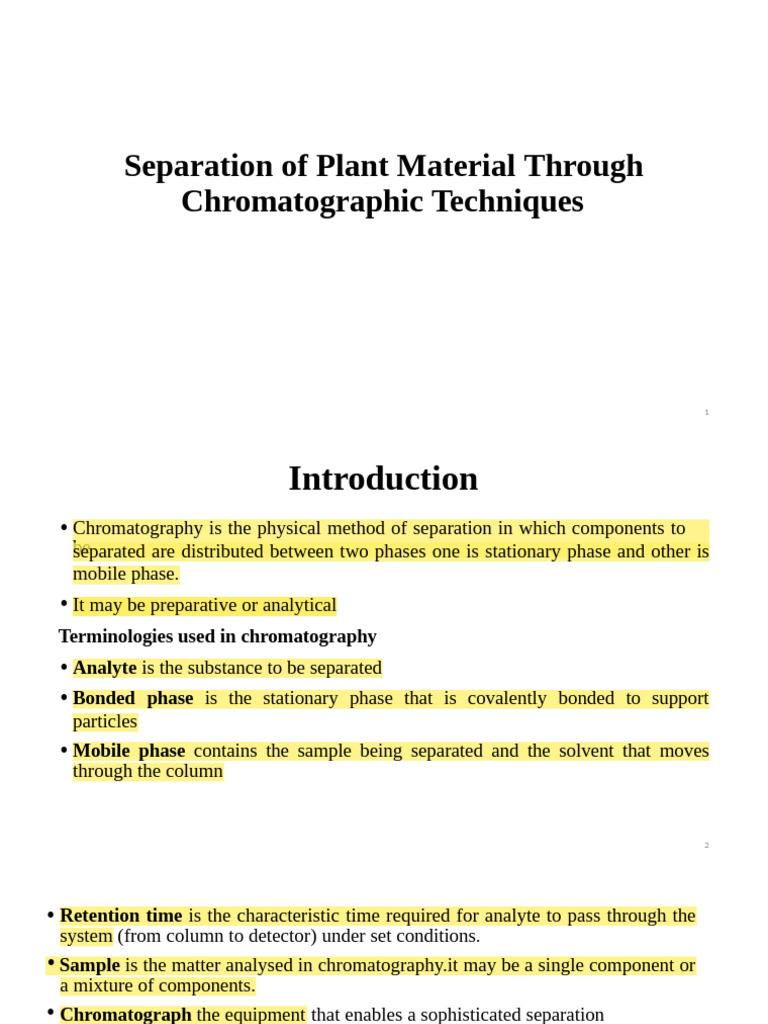 Chromatography | PDF | Chromatography | High Performance Liquid ...