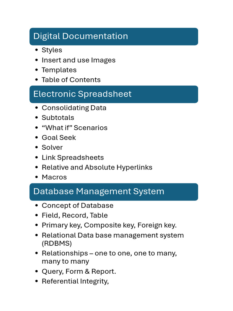 Office Software Skills Guide | PDF