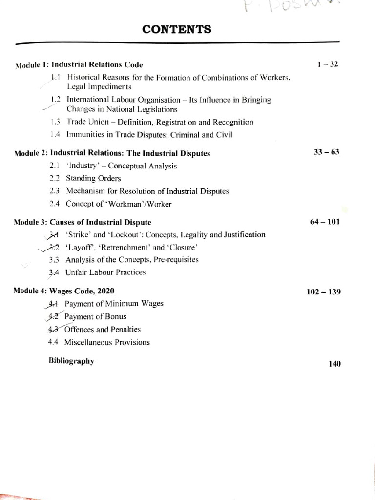 Labour Law Book | PDF