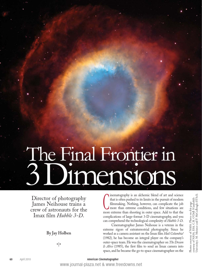 The Final Frontier in 3-D - ASC - April-2010 | PDF | Hubble Space ...
