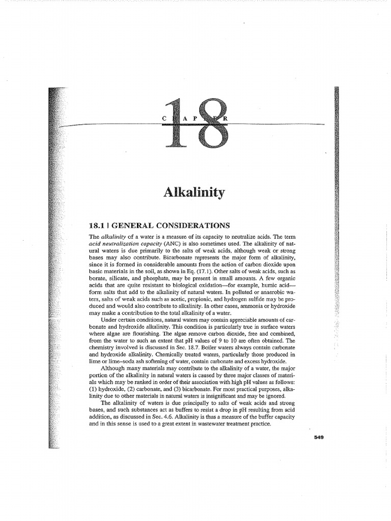 Alkalinity | PDF