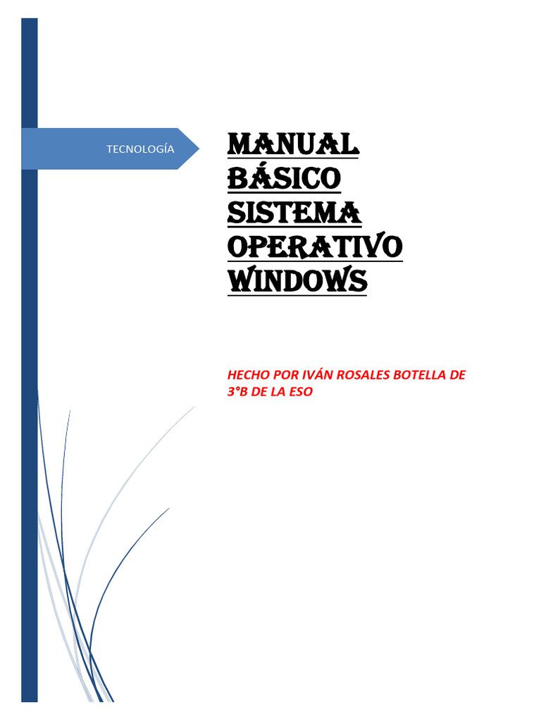 Manual Básico del Sistema Operativo Windows | PDF | Archivo de ...