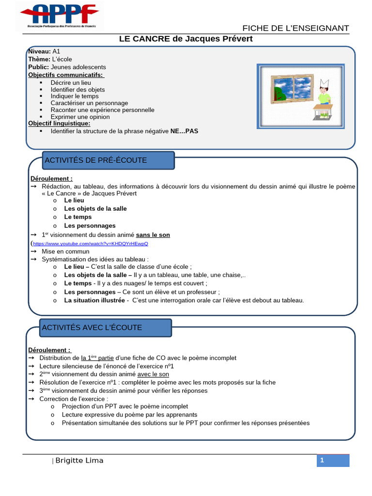 Activités Pédagogiques sur 