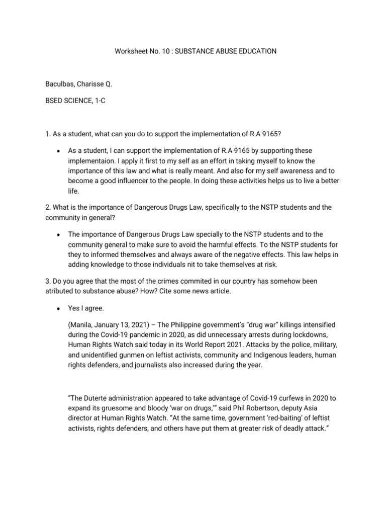 NSTP Worksheet No. 10 - WPS Office | PDF