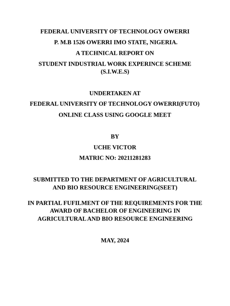 SIWES Report on Solar Installation | PDF | Solar Power | Photovoltaics