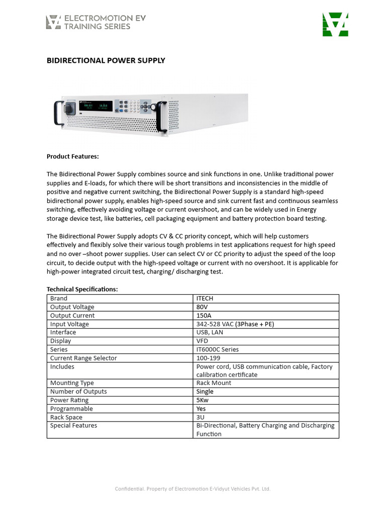 High-Speed Bidirectional Power Supply | PDF | Power Supply | Electronic ...