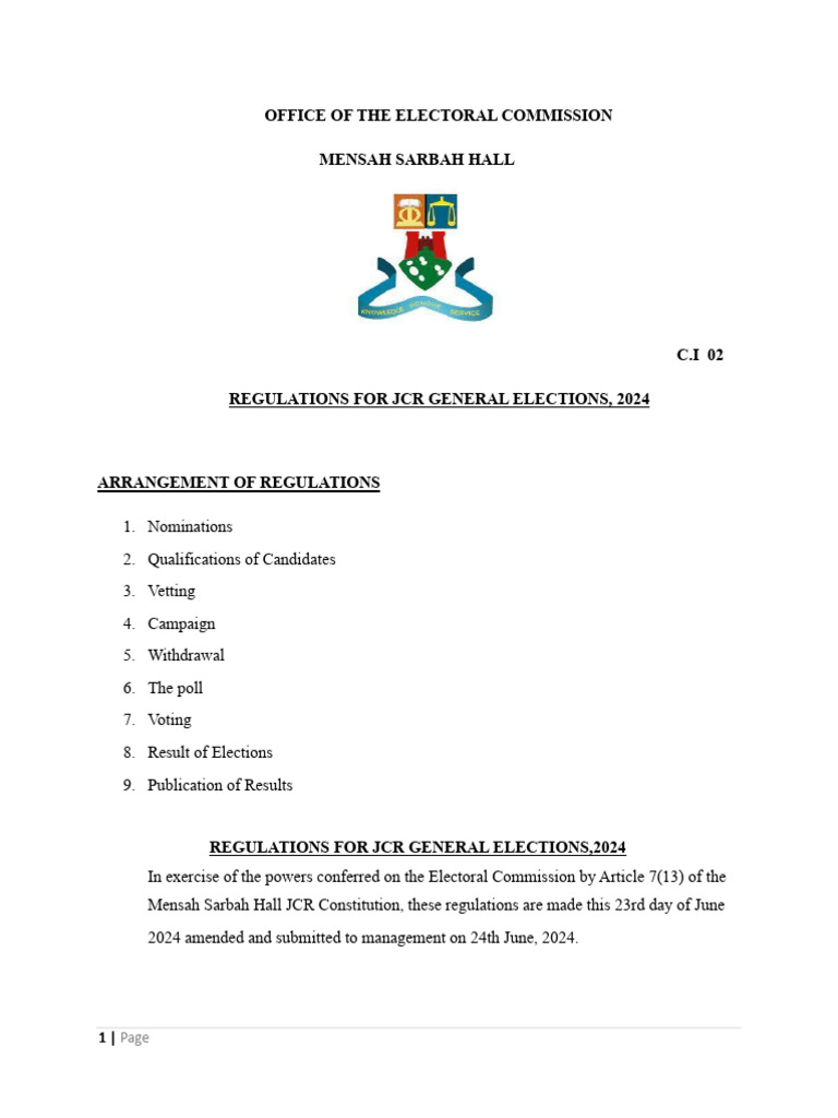 Ug Office of The Electoral Commission | PDF | Elections | Government