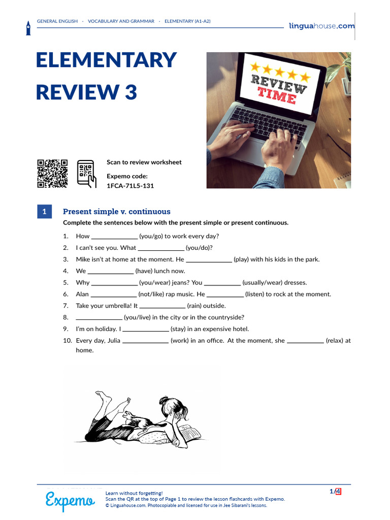 Elementary Review 3 British English Student | PDF | Cuisine | Cooking