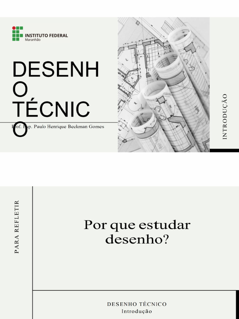AULA 01 - Introdução Ao Desenho Técnico Conv | PDF