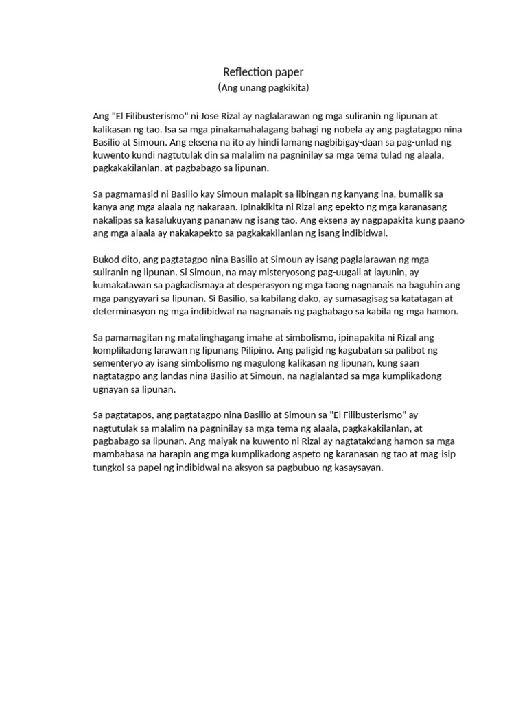 Reflection Paper | PDF