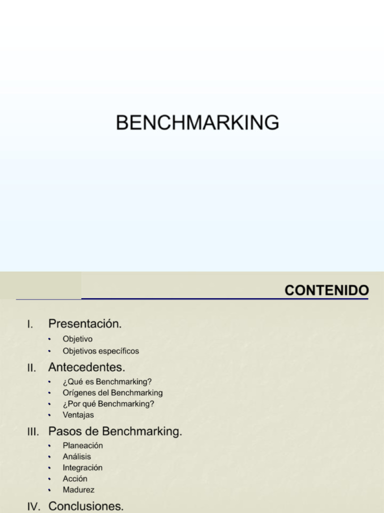 Guía Completa sobre Benchmarking | PDF | Benchmarking | Planificación