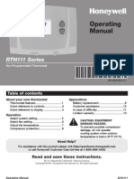 Operating Manual: RTH111 Series