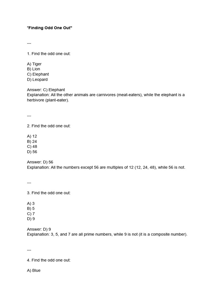 Logical Reasoning Pdf Family
