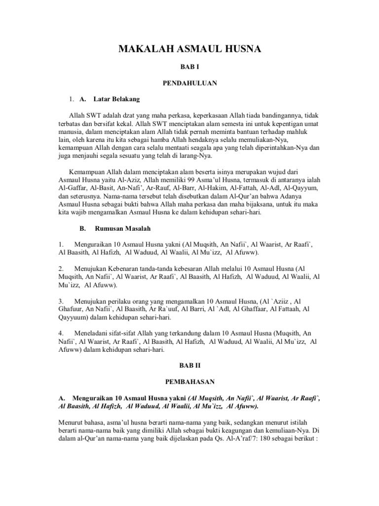 Makalah Aqidah Akhlak