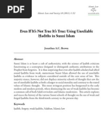 Download Even if Its Not True Its True the Use of Unreliable Hadiths in Sunni Islam by Ali Abbas SN81999378 doc pdf